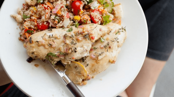 laks med quinoa på et proteindiett